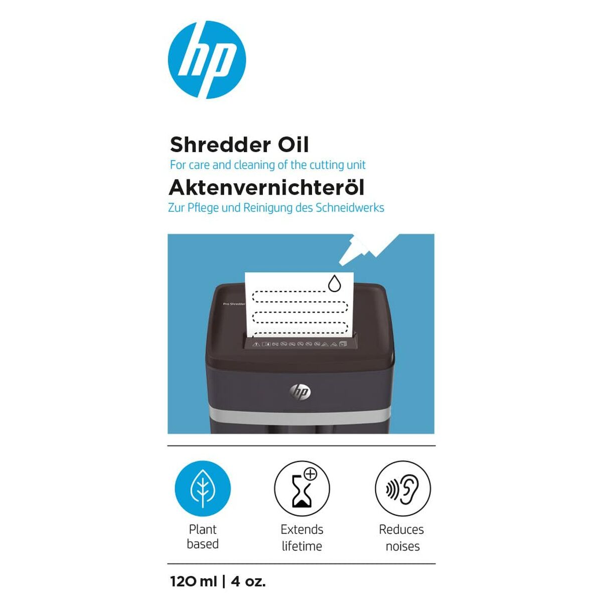Smörjmedel till dokumentförstörare HP HPO9131OIL120ML 120 ml Dokumentförstörare - 2