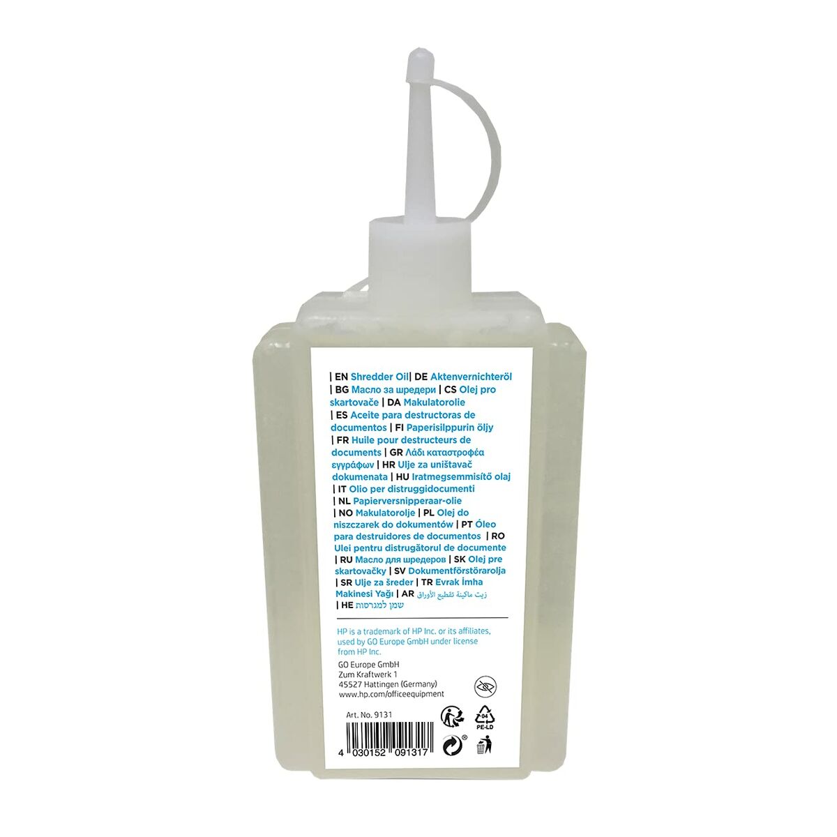 Smörjmedel till dokumentförstörare HP HPO9131OIL120ML 120 ml Dokumentförstörare - 3