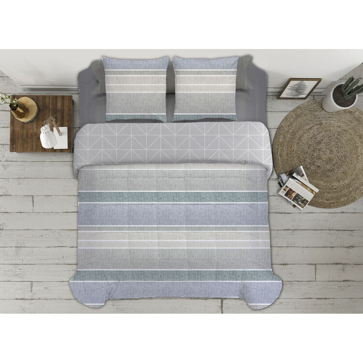 Duntäcke Pierre Cardin RECTA Blå 235 x 260 cm - 2
