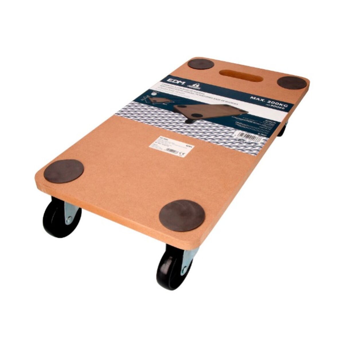 Sockel med hjul EDM 90066 58 x 30 x 12 cm Med hjul