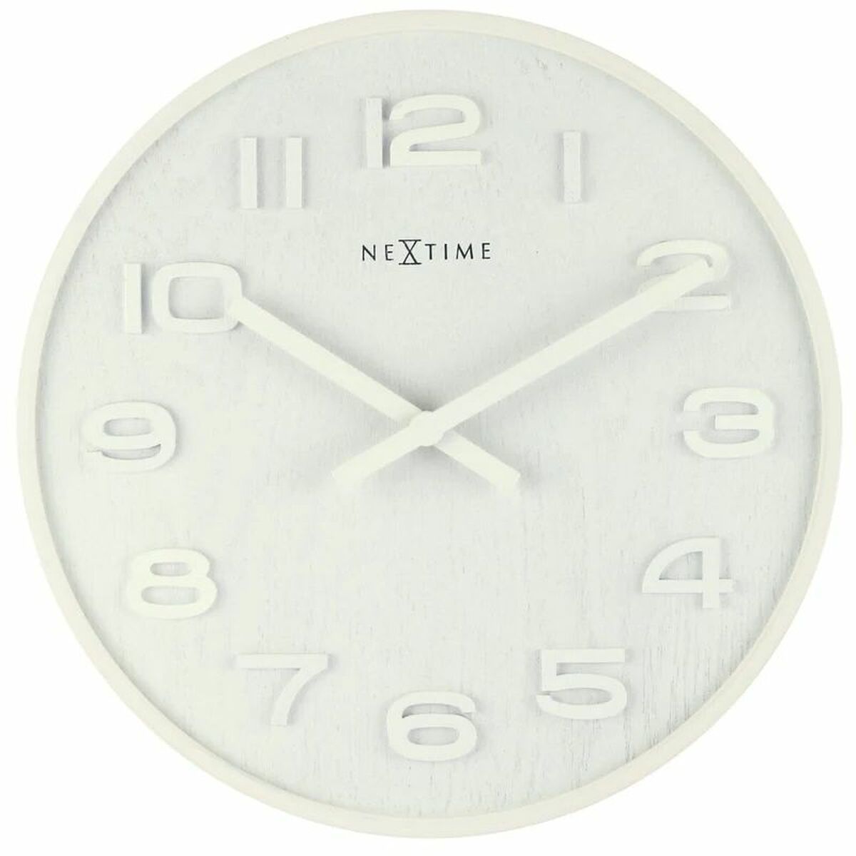Väggklocka Nextime Vit 35 cm