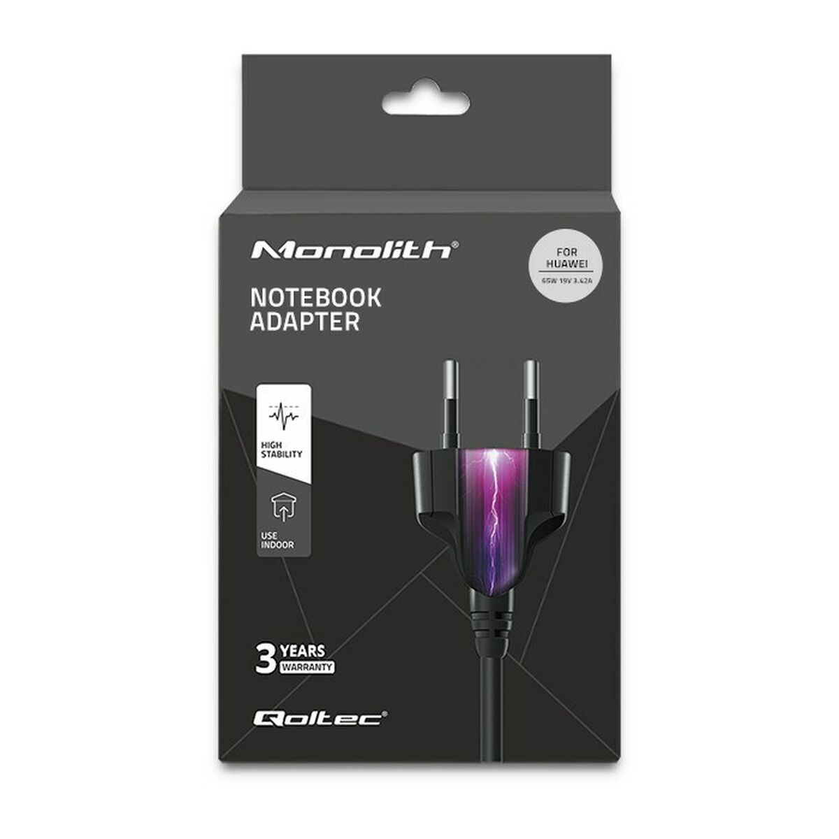 Laptopladdare Qoltec 51038 65 W - 3