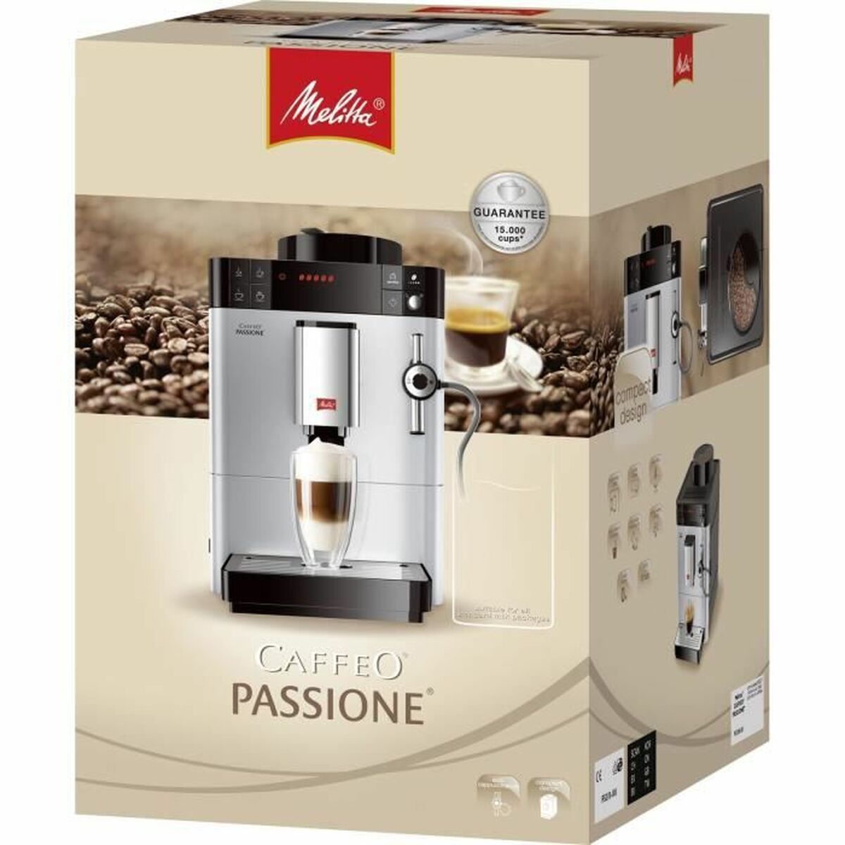 Superautomatisk kaffebryggare Melitta Caffeo Passione Silvrig 1000 W 1400 W 15 bar 1,2 L 1400 W - 2