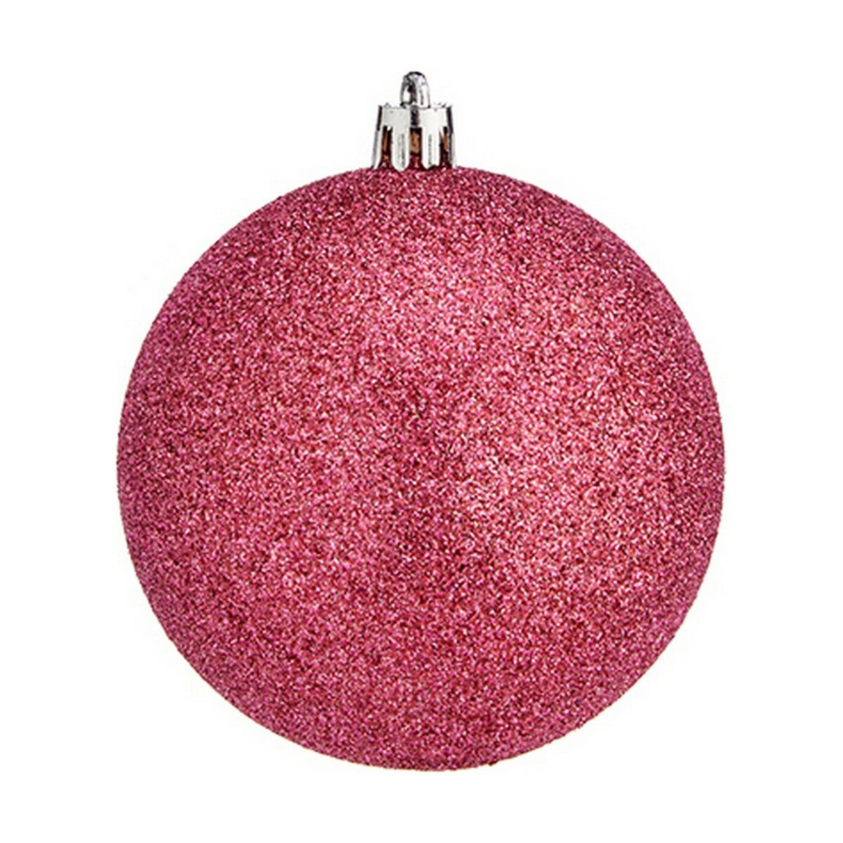 Uppsättning av julkulor Krist+ Rosa Plast Ø 8 cm (24 antal) - 3