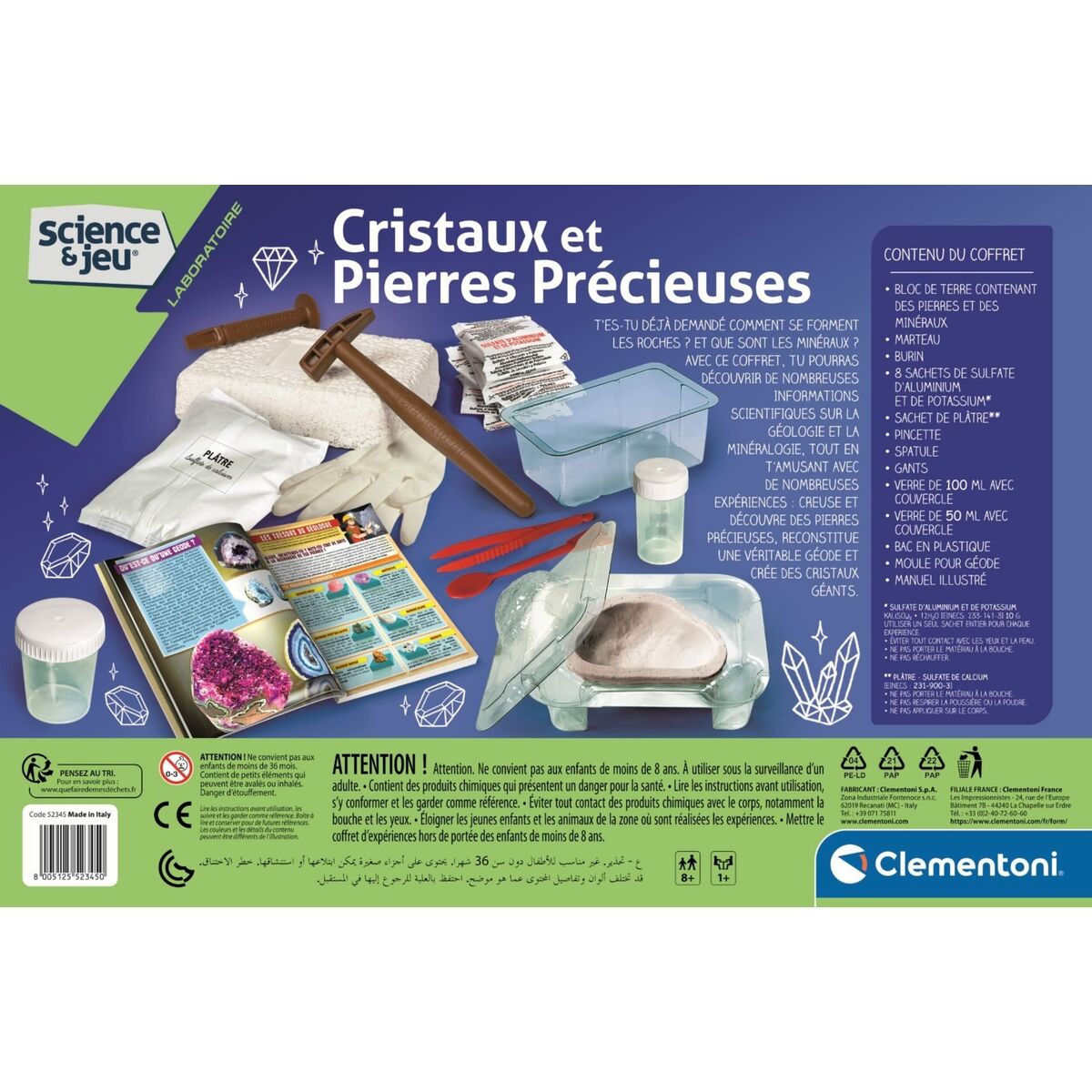 Vetenskapsspel Clementoni Crystals and Gemstones - 8