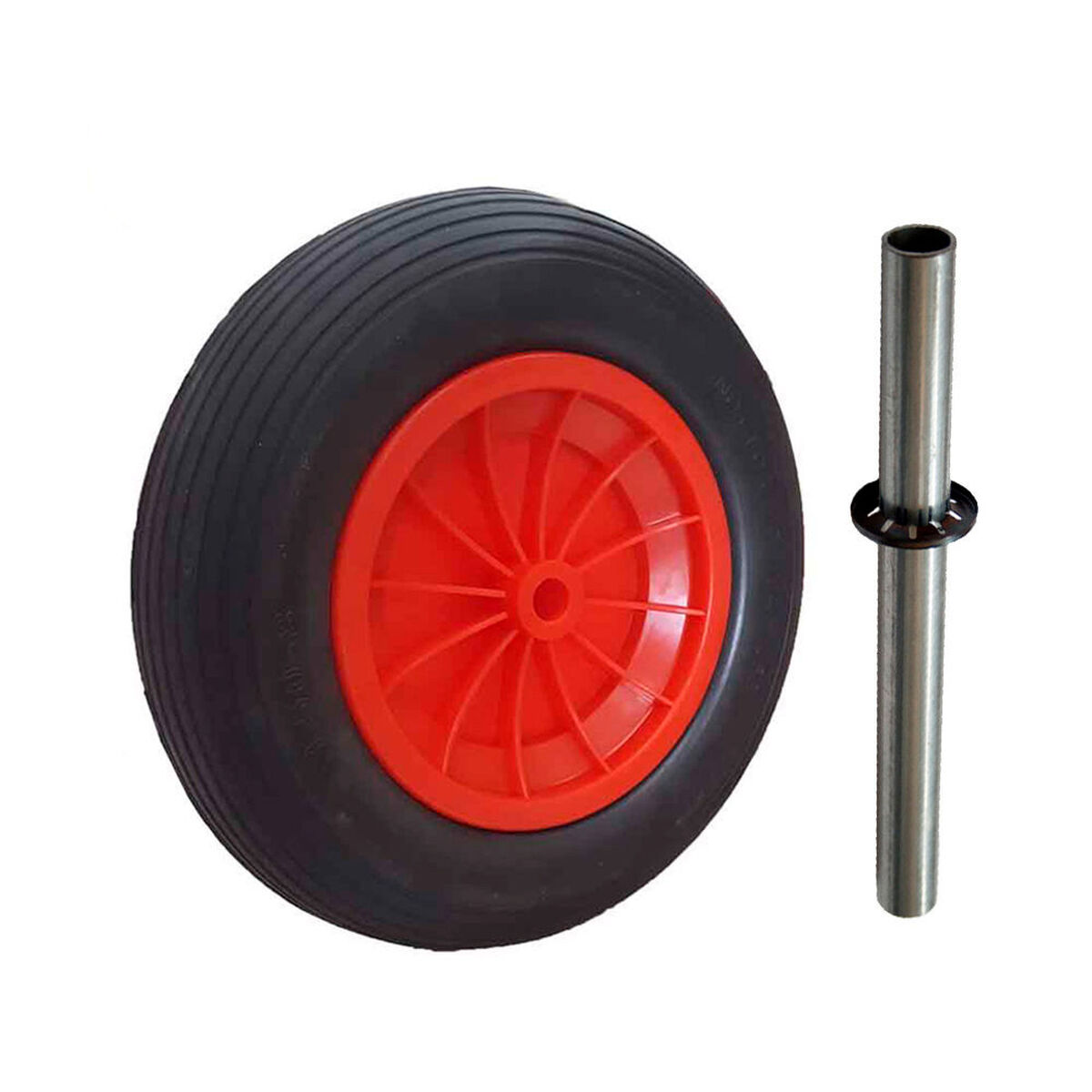 Hjul med däck EDM Skottkärra (Ø 36 cm)