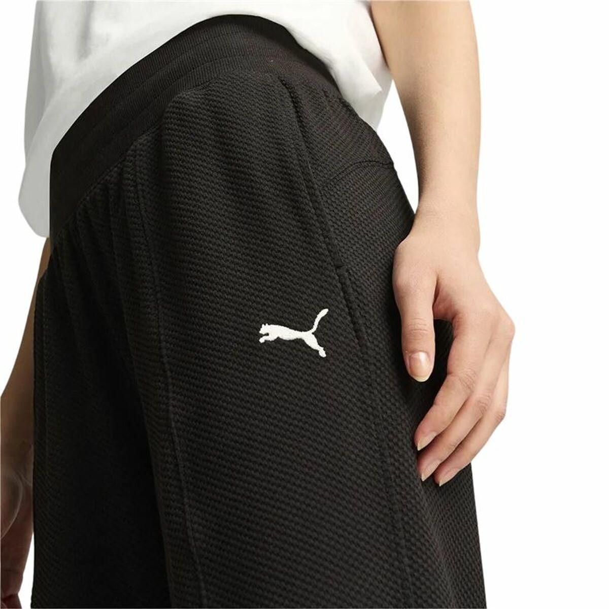 Nederdel träningsoverall för vuxna Puma Her High Waist Pants Cl Mujer Kvinna - 4