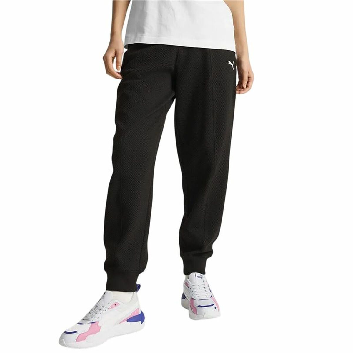 Nederdel träningsoverall för vuxna Puma Her High Waist Pants Cl Mujer Kvinna - 3
