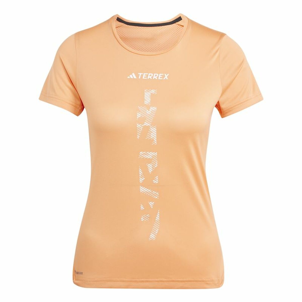 T-shirt med kortärm Dam Adidas Agravic Shirt Orange