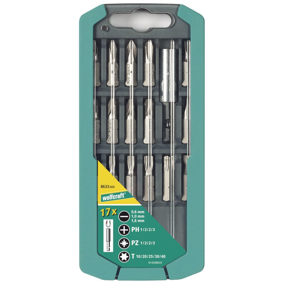 Bitssats Wolfcraft 8633000 Skruvmejsel - 5