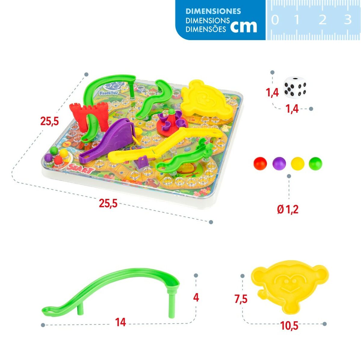 Sällskapsspel Colorbaby Trapport 3D (6 antal) - 3