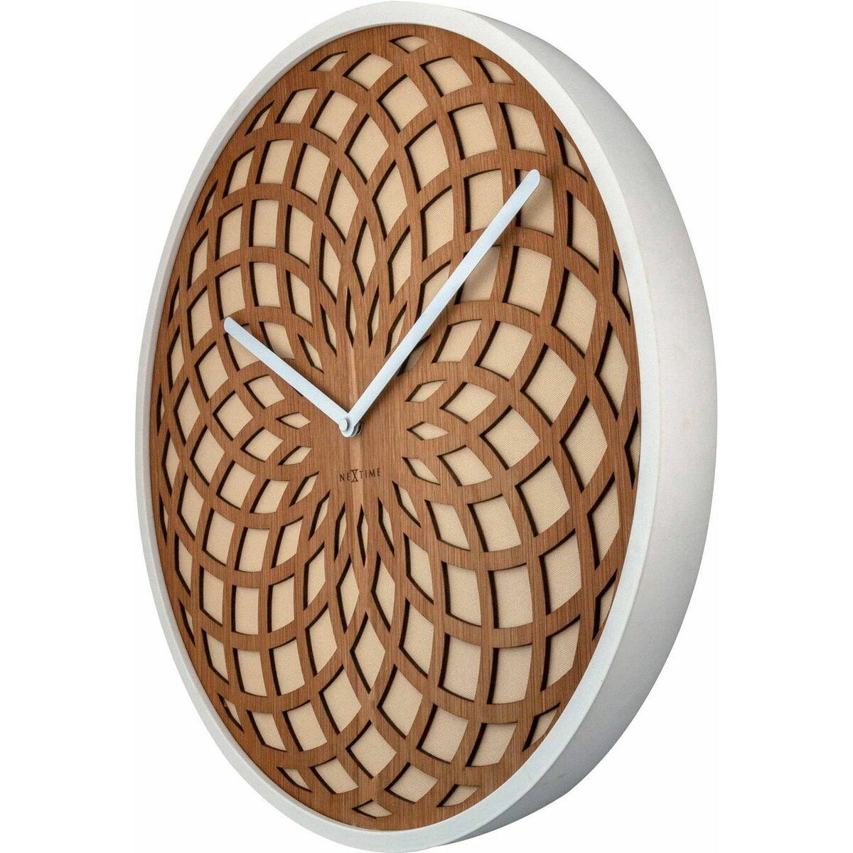 Väggklocka Nextime Vit Brun 50 cm - 3