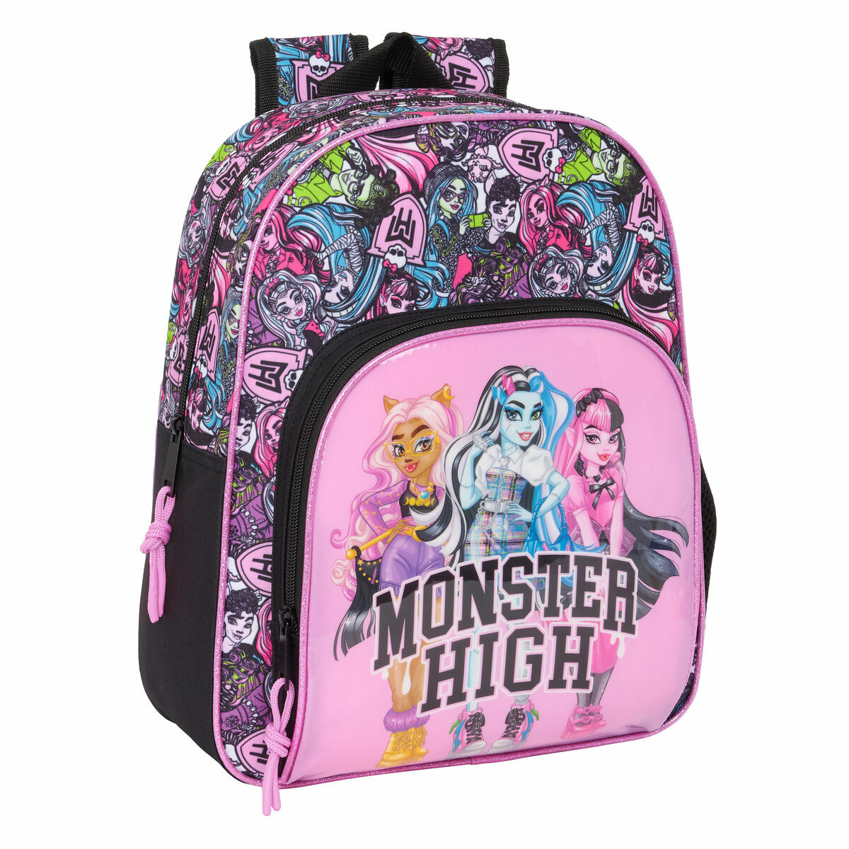 Skolryggsäck Monster High Drama Multicolour 28 x 34 x 10 cm