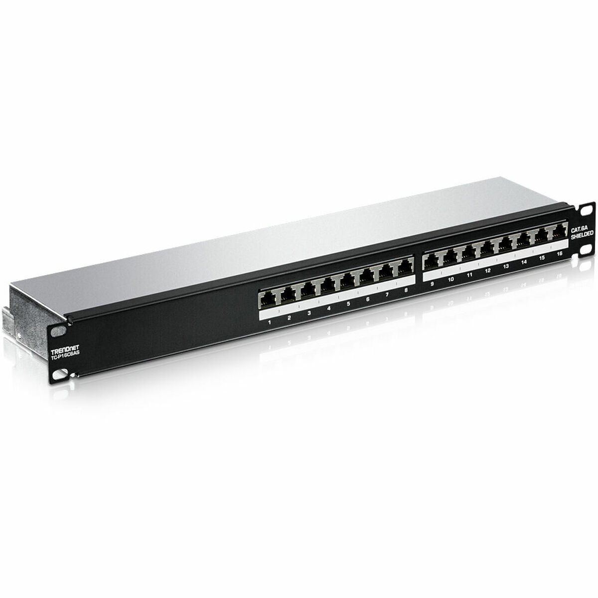 Patchpanel 16 UTP Portar Kategori 6 Trendnet TC-P16C6AS - 9