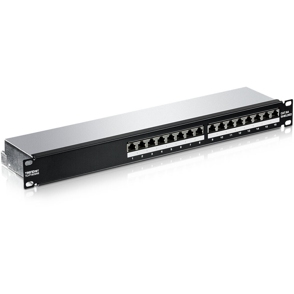 Patchpanel 16 UTP Portar Kategori 6 Trendnet TC-P16C6AS - 3