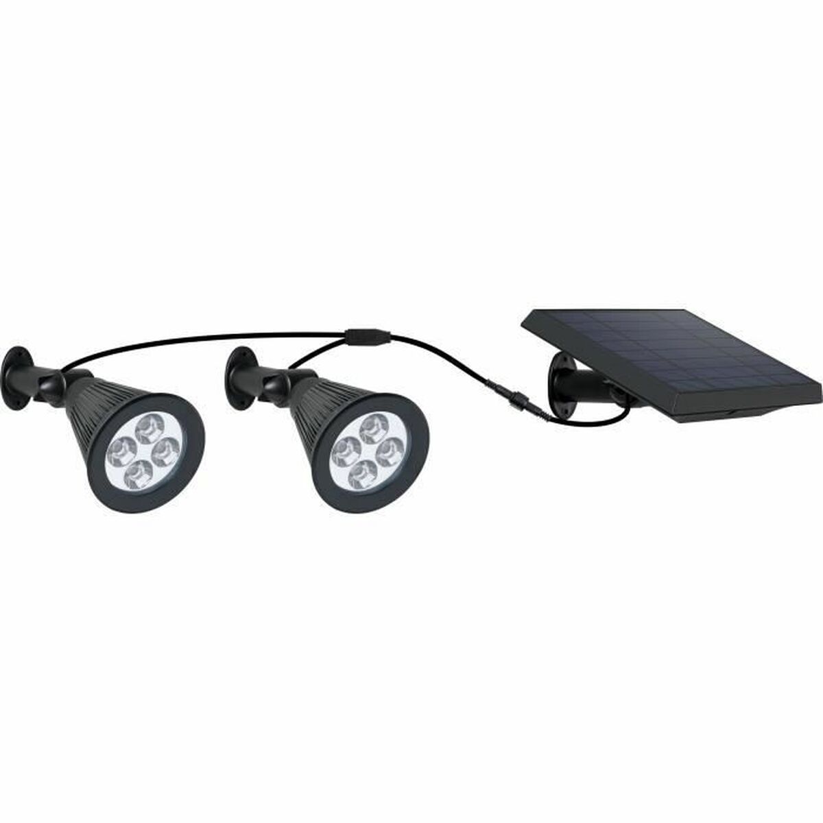 solcellslampo Lumi Garden Family Spiky 2 i 1 Svart Aluminium Stål (2 antal) - 2