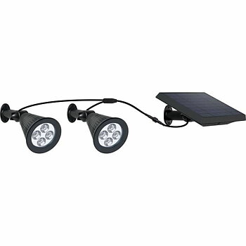 solcellslampo Lumi Garden Family Spiky 2 i 1 Svart Aluminium Stål (2 antal)