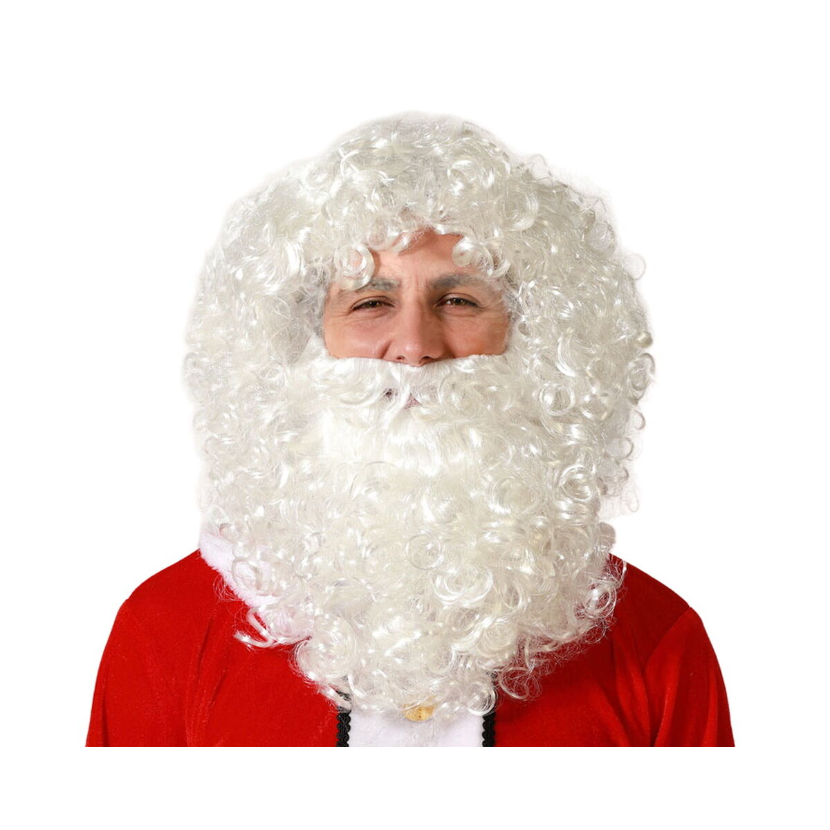 Peruk Tomte Vit Skägg