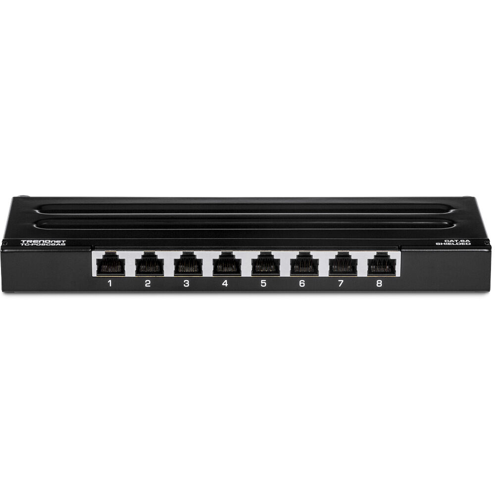 Patchpanel 8 UTP Portar Kategori 6 Trendnet TC-P08C6AS - 4