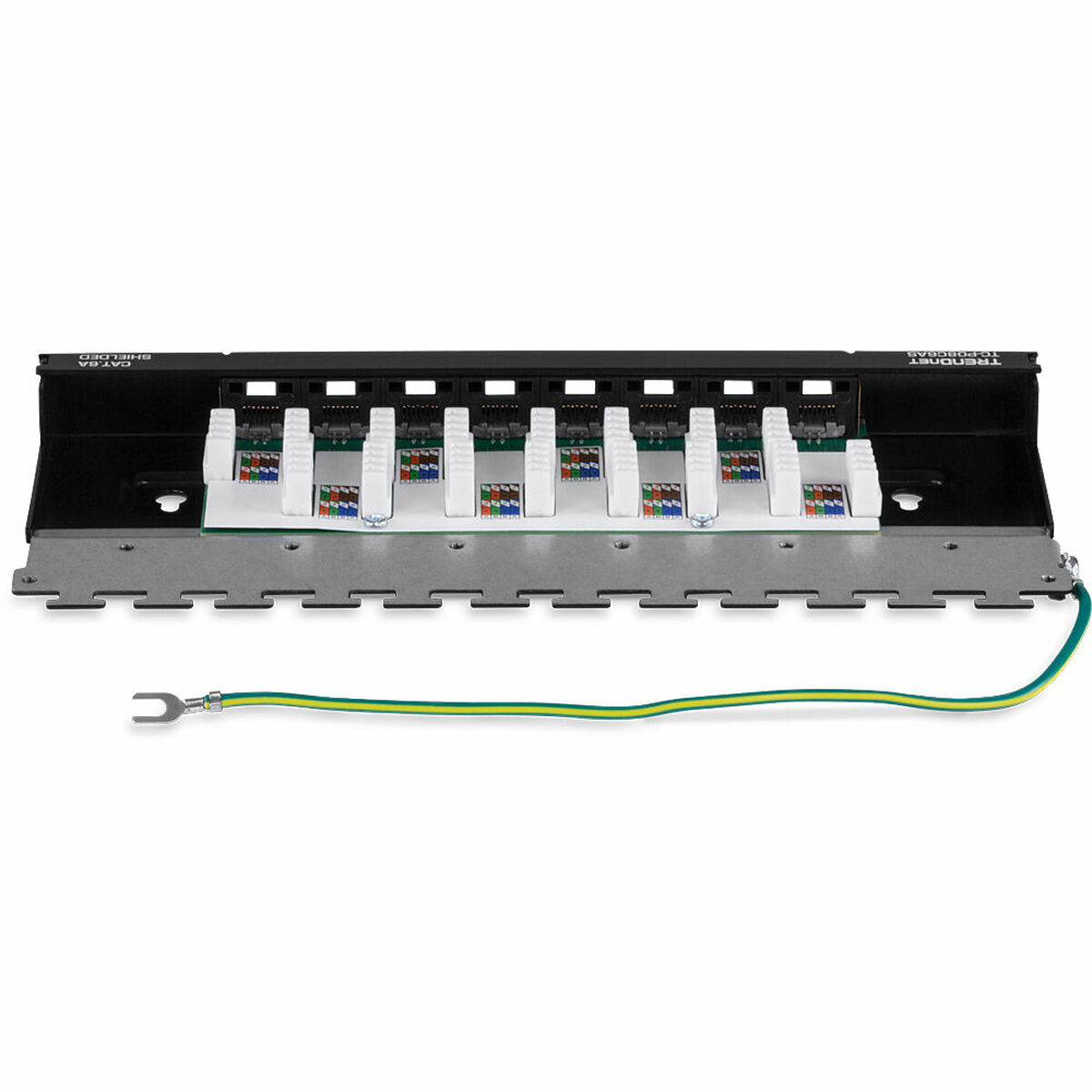 Patchpanel 8 UTP Portar Kategori 6 Trendnet TC-P08C6AS - 7