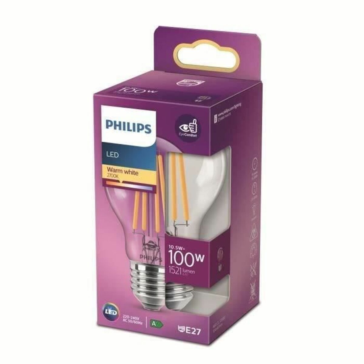 LED-lampa Philips Bombilla D 100 W E27 (2700 K) - 4