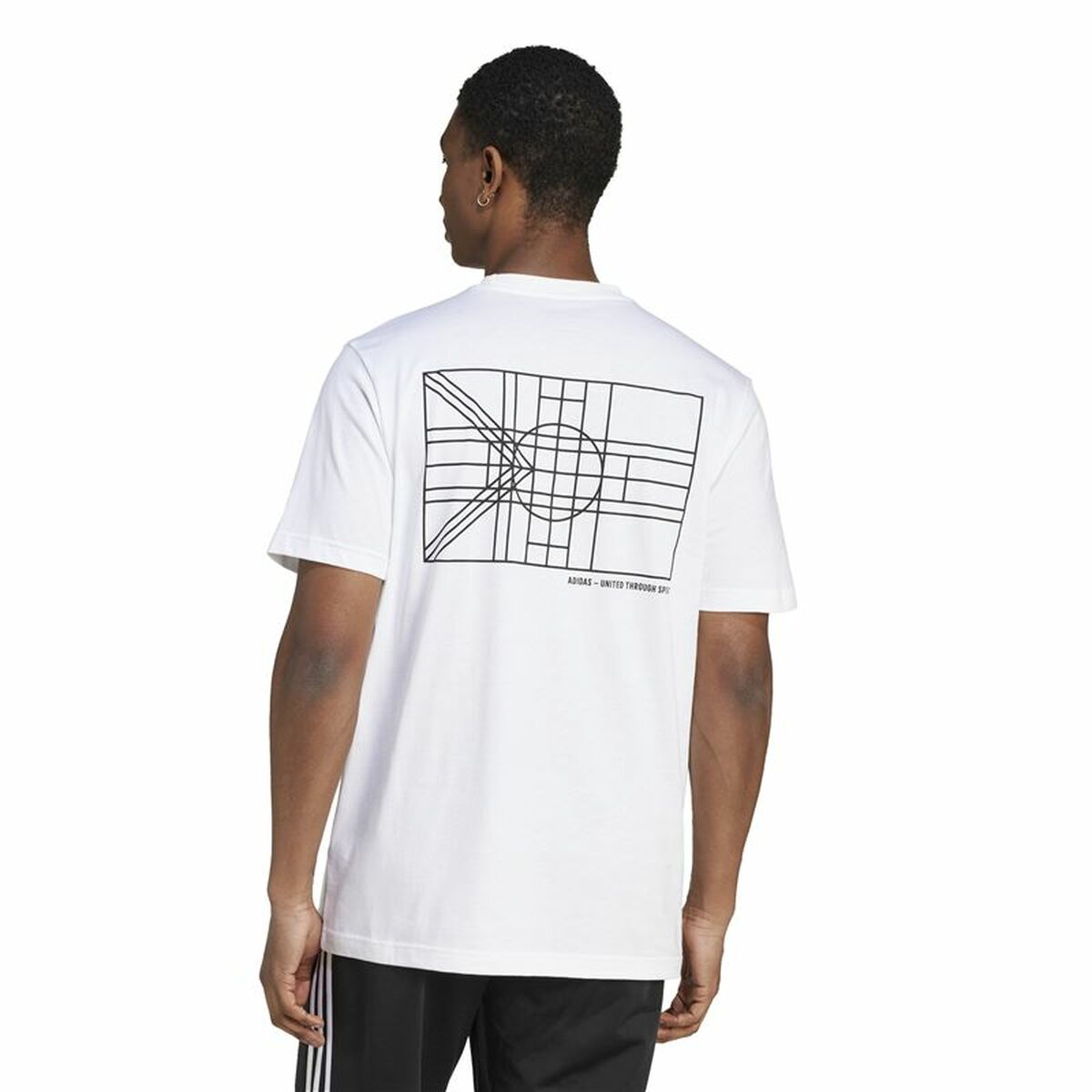 T-shirt med kortärm Herr Adidas House Of Tiro Nations Graphic Vit - 3