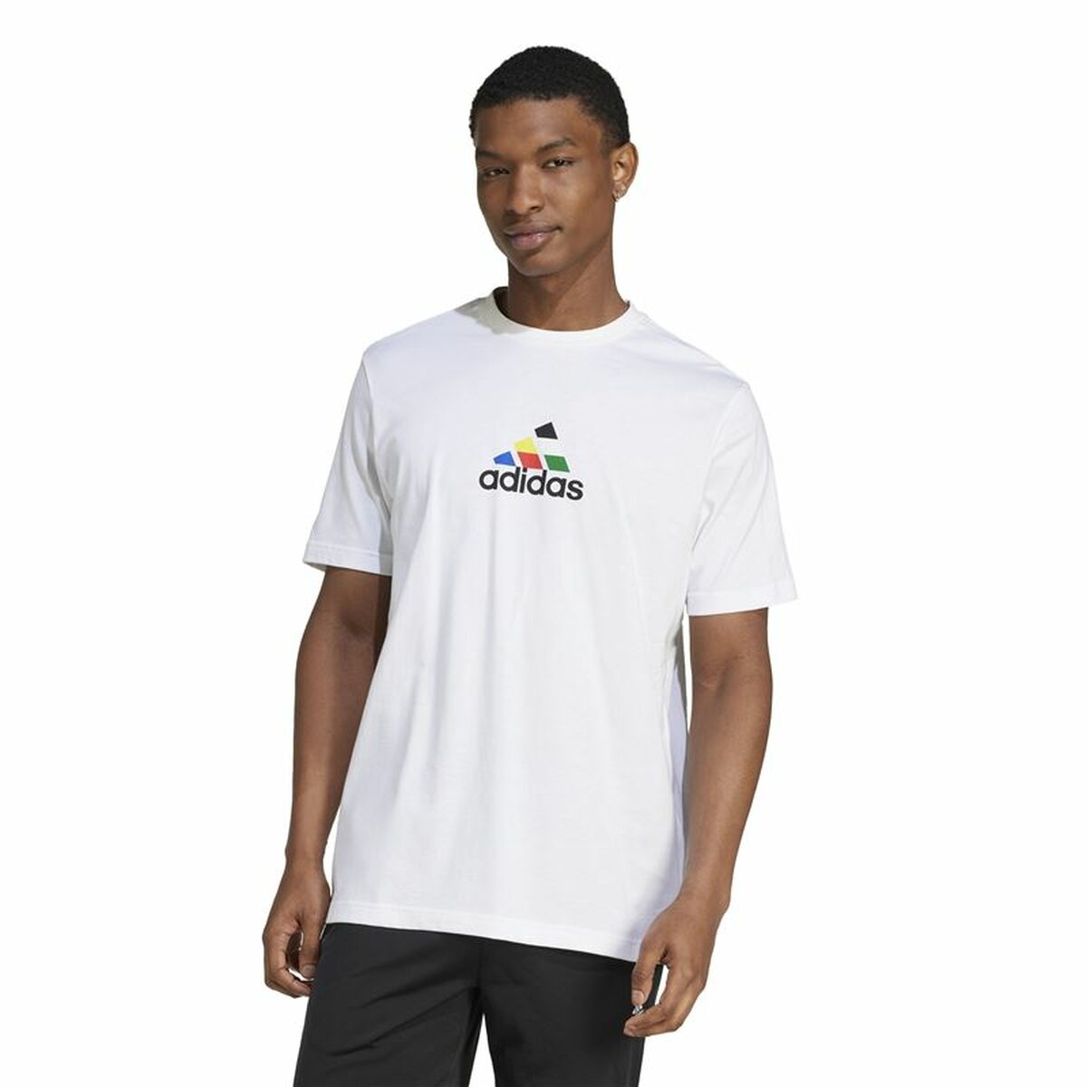 T-shirt med kortärm Herr Adidas House Of Tiro Nations Graphic Vit - 2