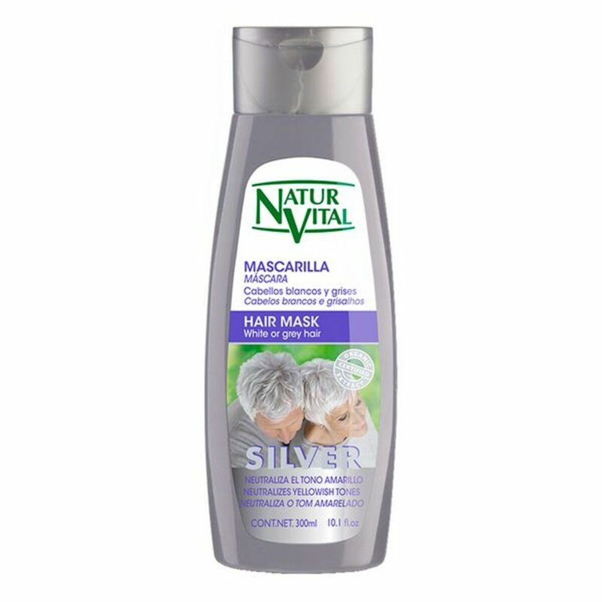 mask för grått hår Naturaleza y Vida 8414002070459 300 ml