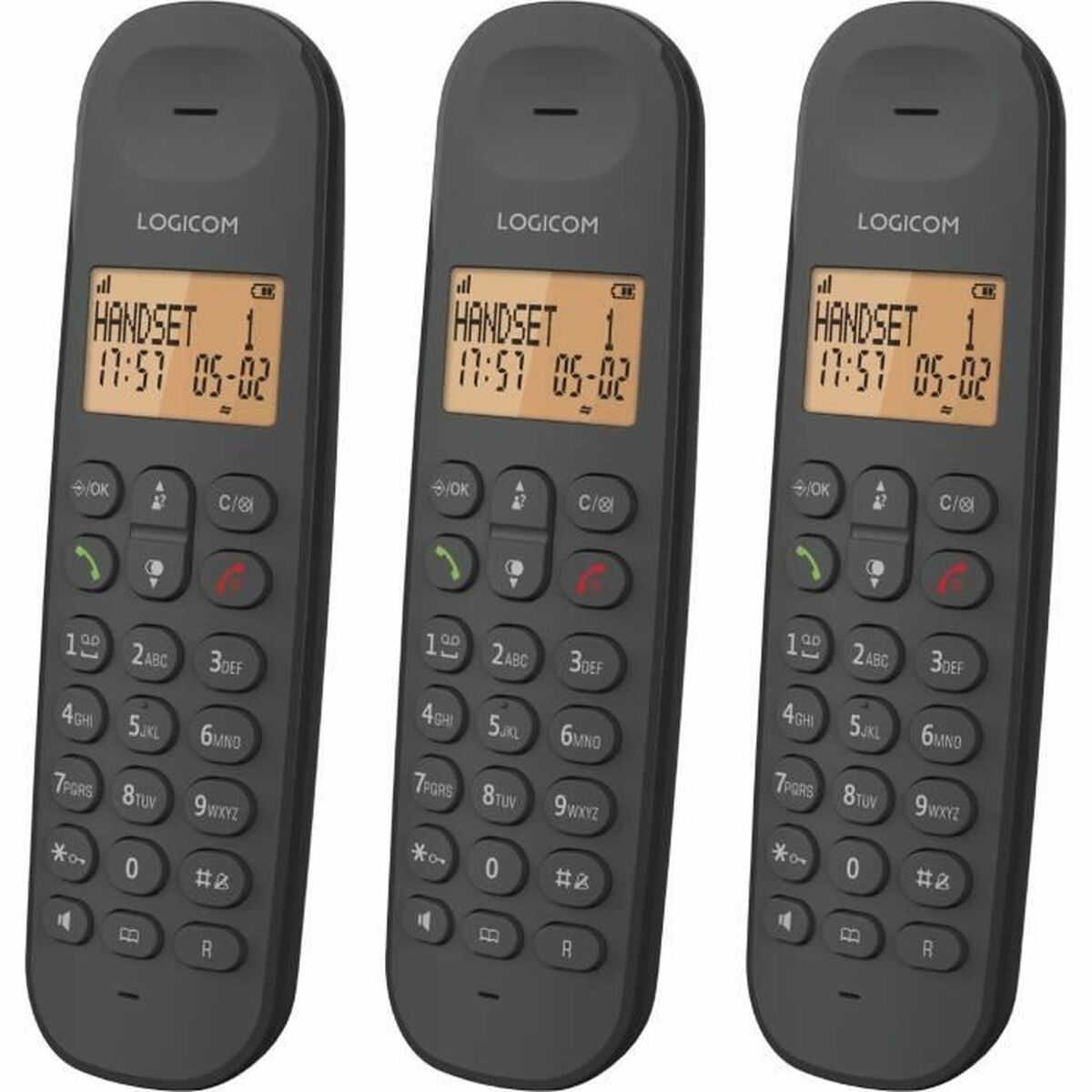 Trådlös Telefon Logicom ILOA 350 TRIO Svart - 4