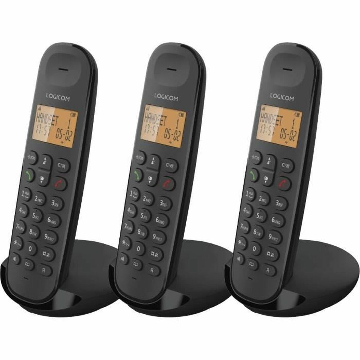 Trådlös Telefon Logicom ILOA 350 TRIO Svart - 2