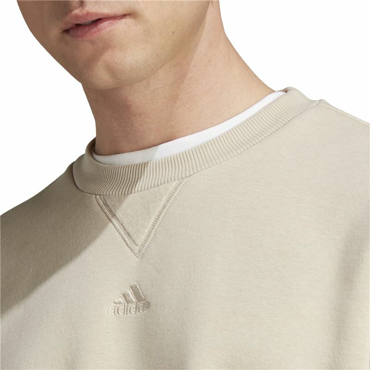 Tröja utan huva Herr Adidas All Szn Vit Beige - 5