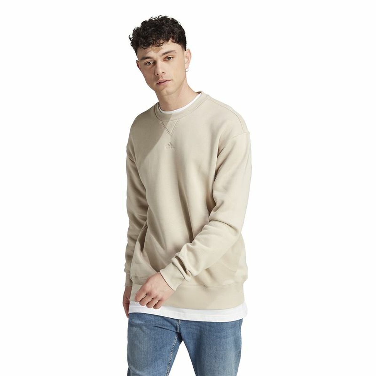 Tröja utan huva Herr Adidas All Szn Vit Beige - 2