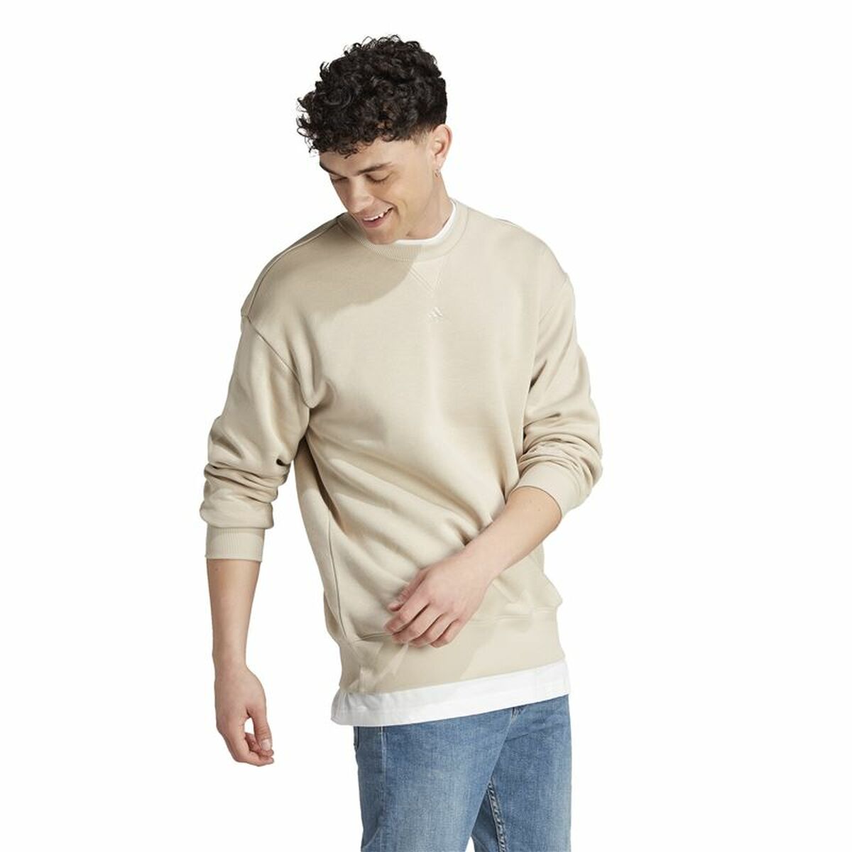 Tröja utan huva Herr Adidas All Szn Vit Beige - 4