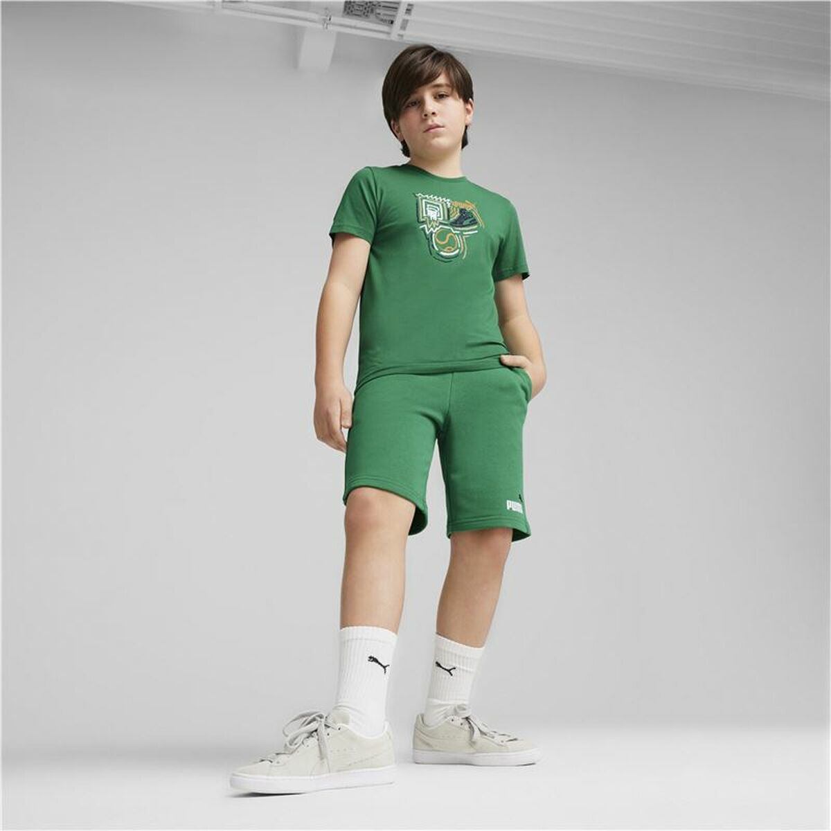 Barn T-shirt med kortärm Puma Graphic - 3