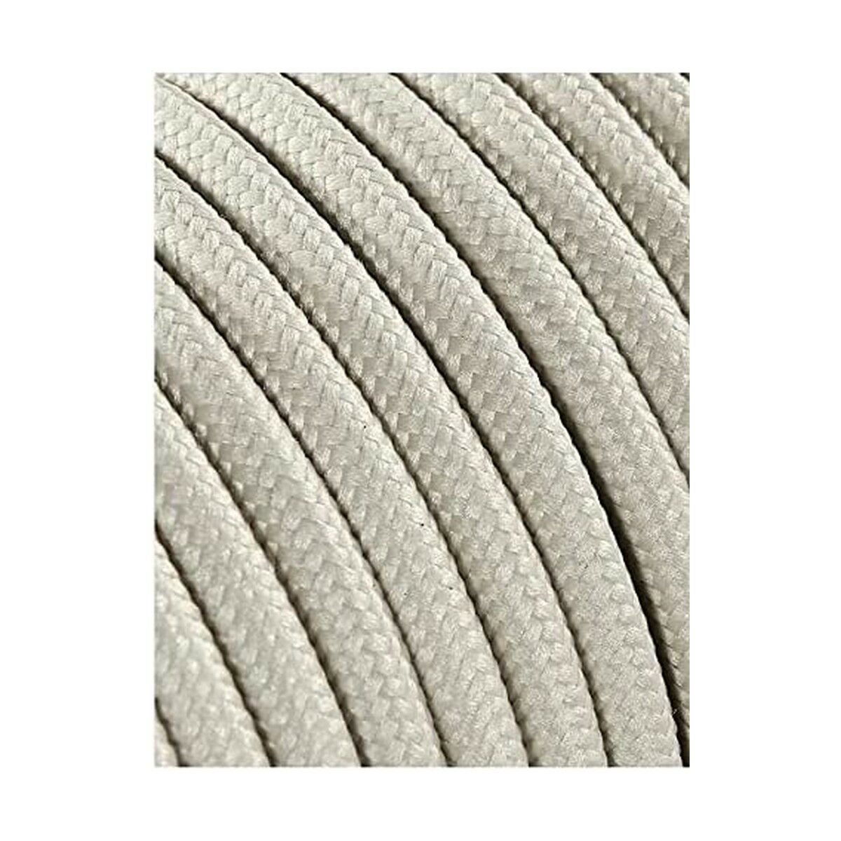 Kabel EDM 11847 Vit 2 x 0,75 mm 5 m Bomull - 3