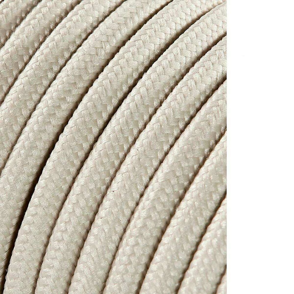 Kabel EDM 11847 Vit 2 x 0,75 mm 5 m Bomull - 4