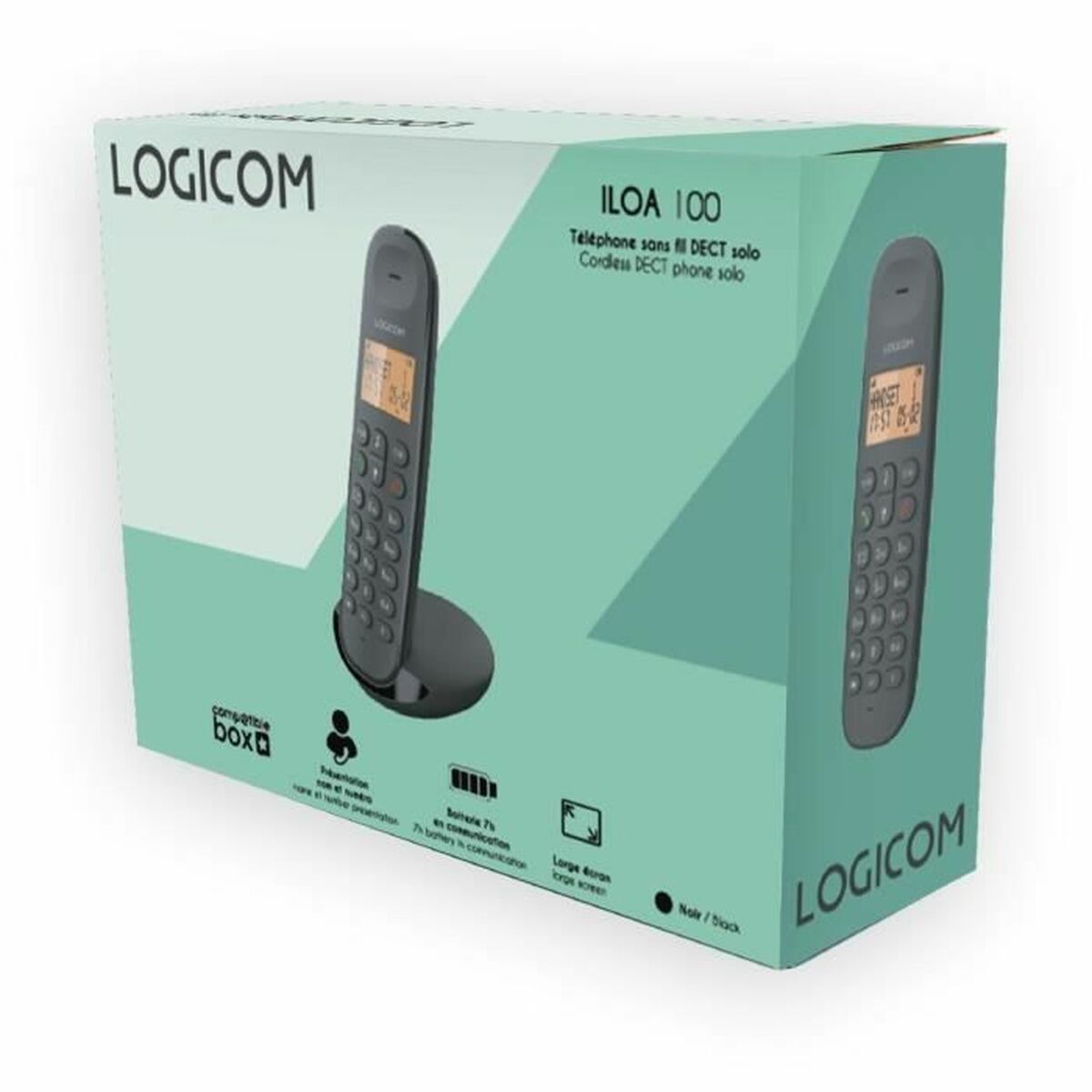 Trådlös Telefon Logicom ILOA 150 SOLO Grå - 5