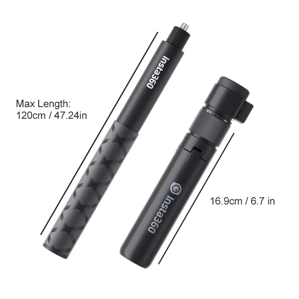 Selfiesticka Utdragbar Insta360 ONE R / ONE X / ONE Invisible - 2