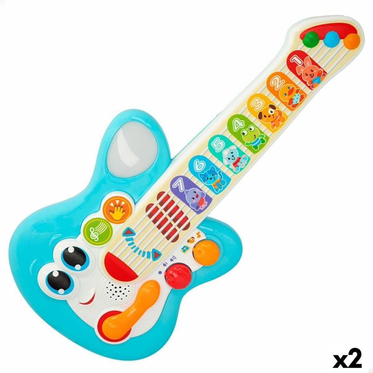 Gitarr för barn Winfun Blå 17 x 38 x 5 cm (2 antal) - 5