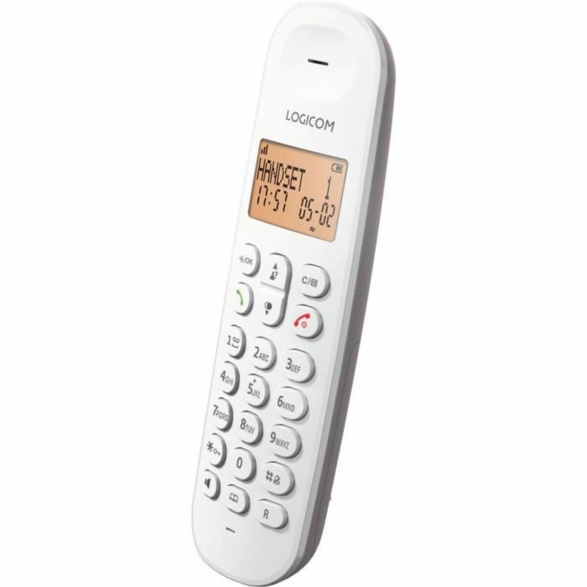 Trådlös Telefon Logicom ILOA 155T SOLO Brun Grå Beige-brun (taupe) - 3