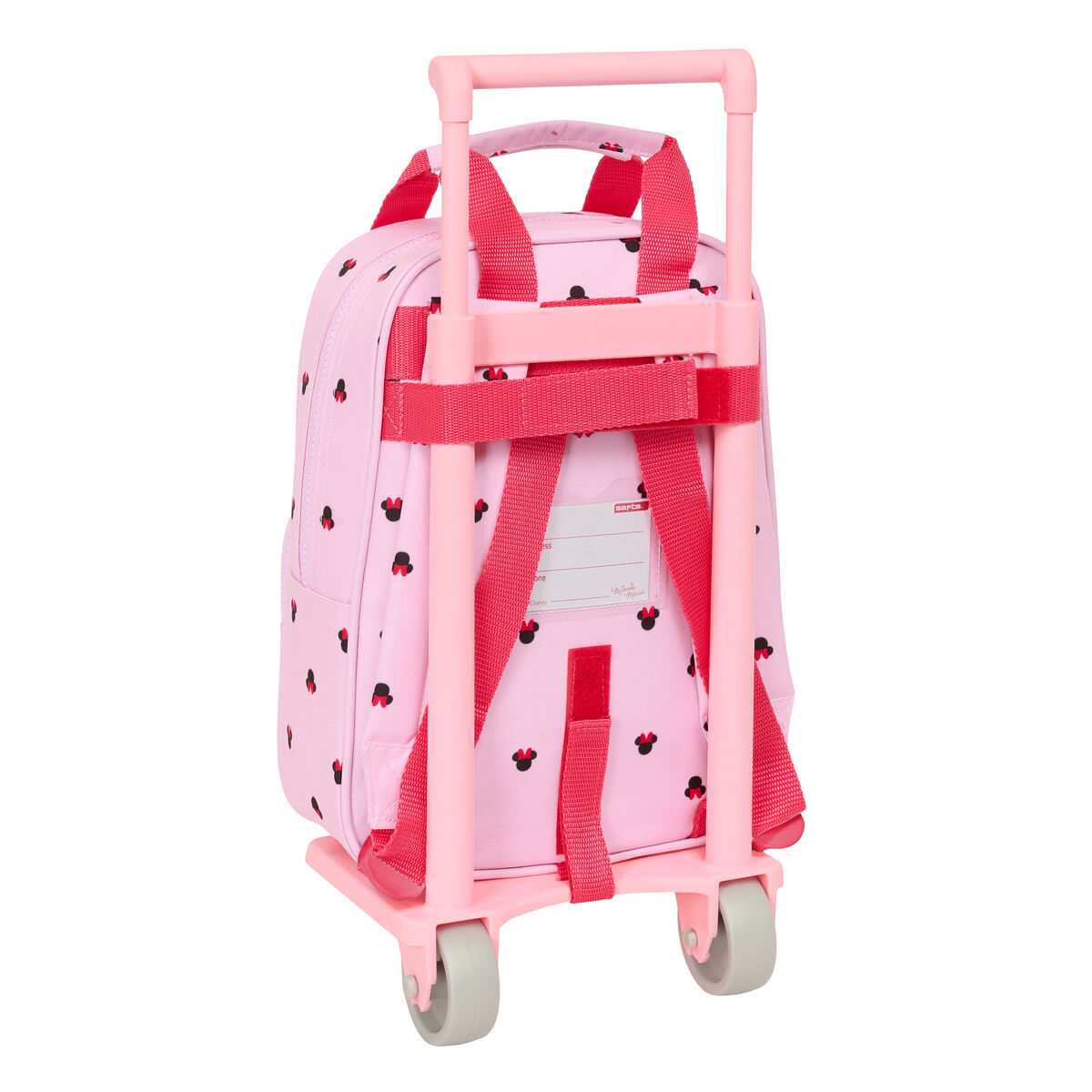 Skolväska med hjul Minnie Mouse Naive Rosa 20 x 28 x 8 cm - 2