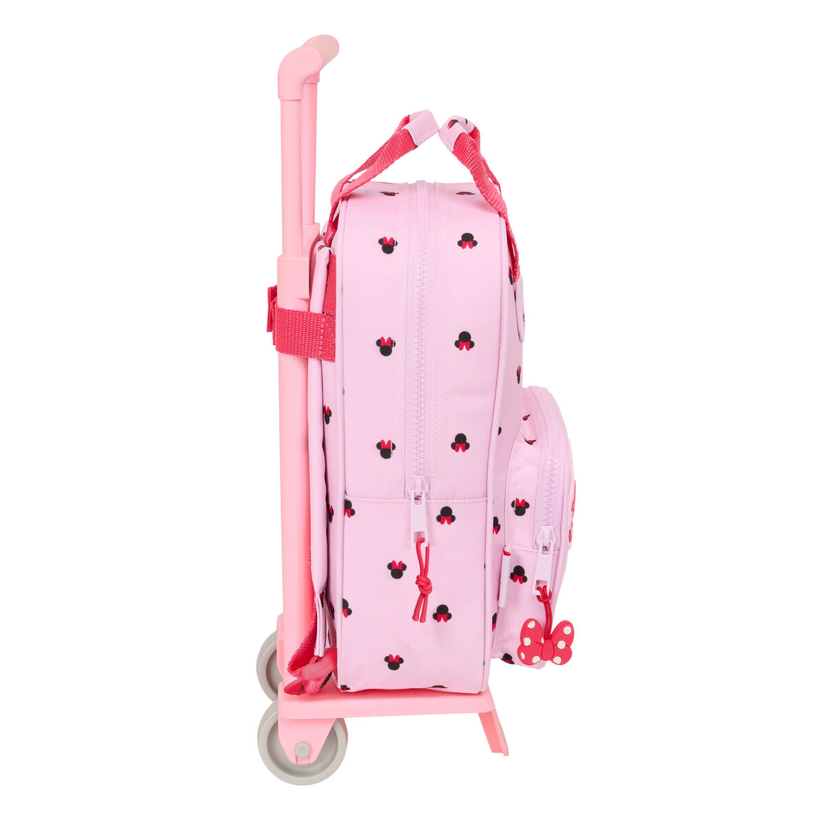 Skolväska med hjul Minnie Mouse Naive Rosa 20 x 28 x 8 cm - 3