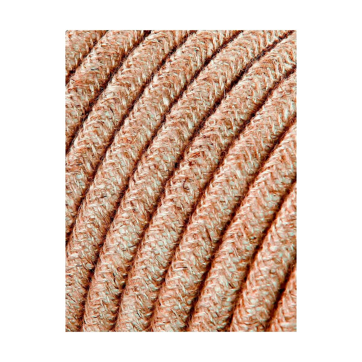 Kabel EDM 11848 Beige linne 2 x 0,75 mm 5 m - 5