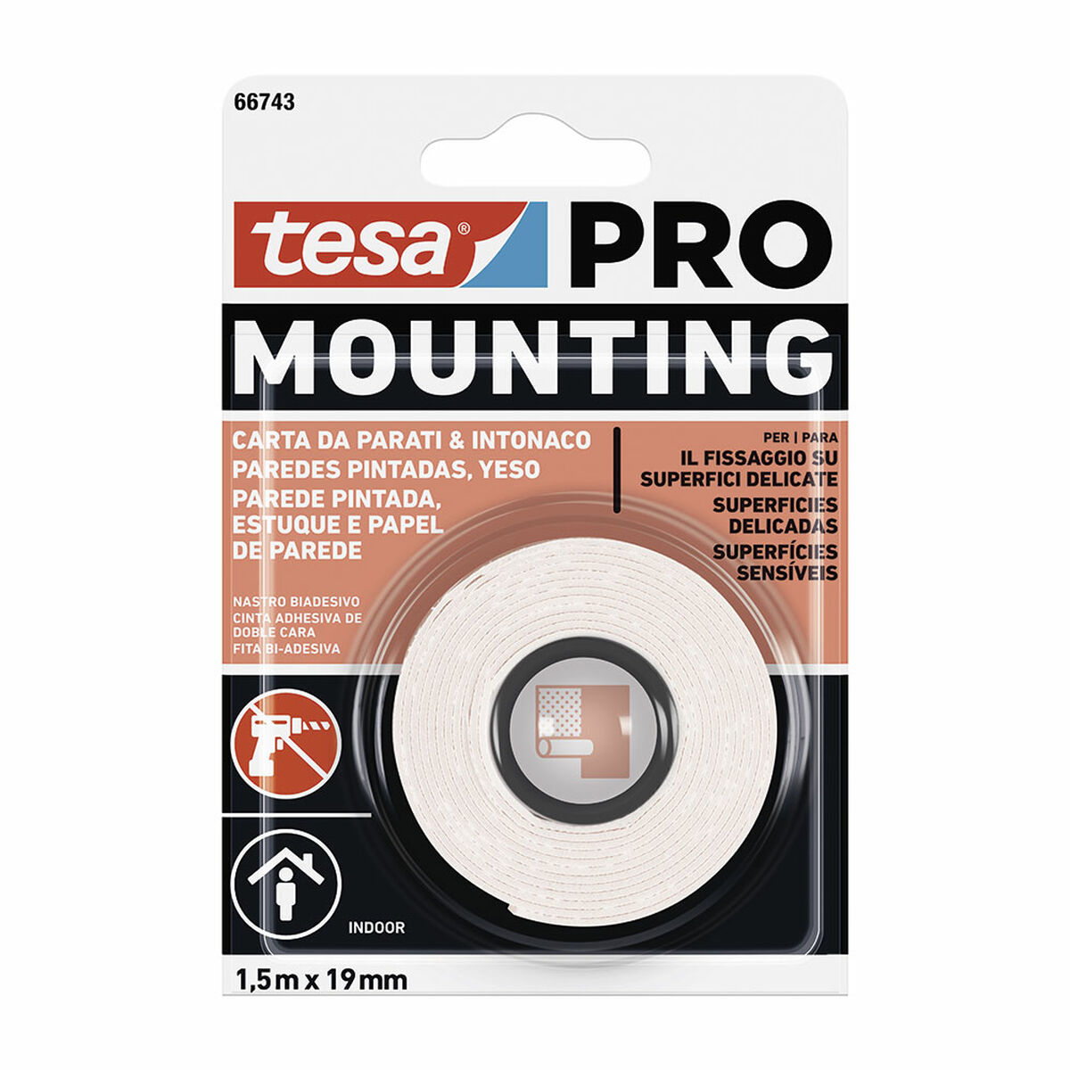 Självhäftande band TESA Mounting Pro Dubbelsidig 19 mm x 5 m - 3