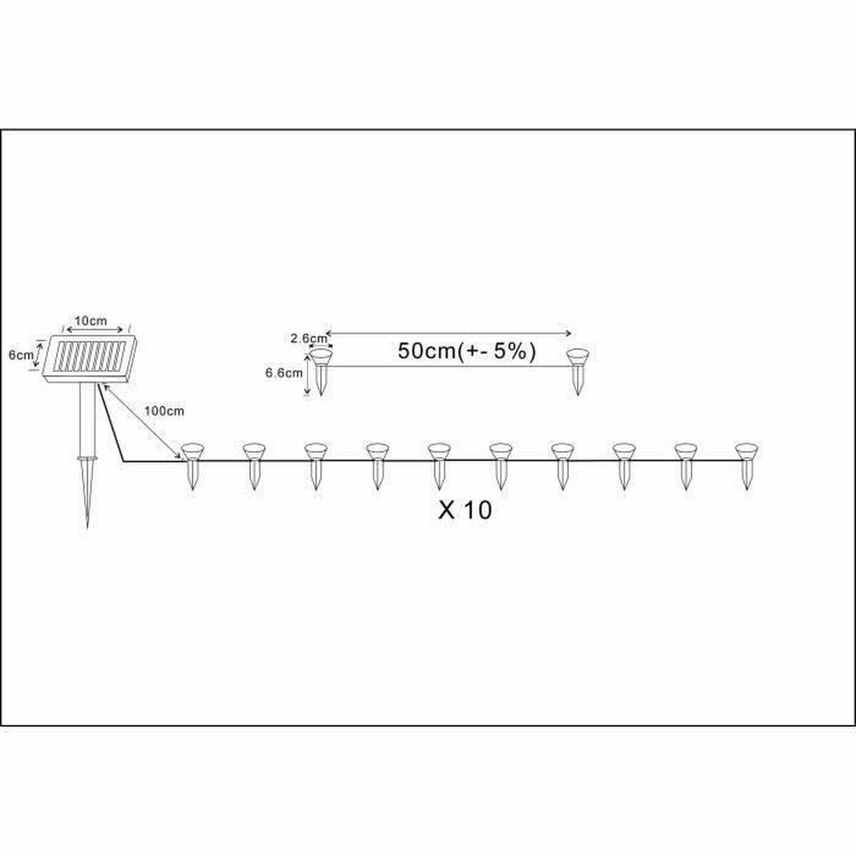 LED-krans Galix Sol 100 Lm - 3