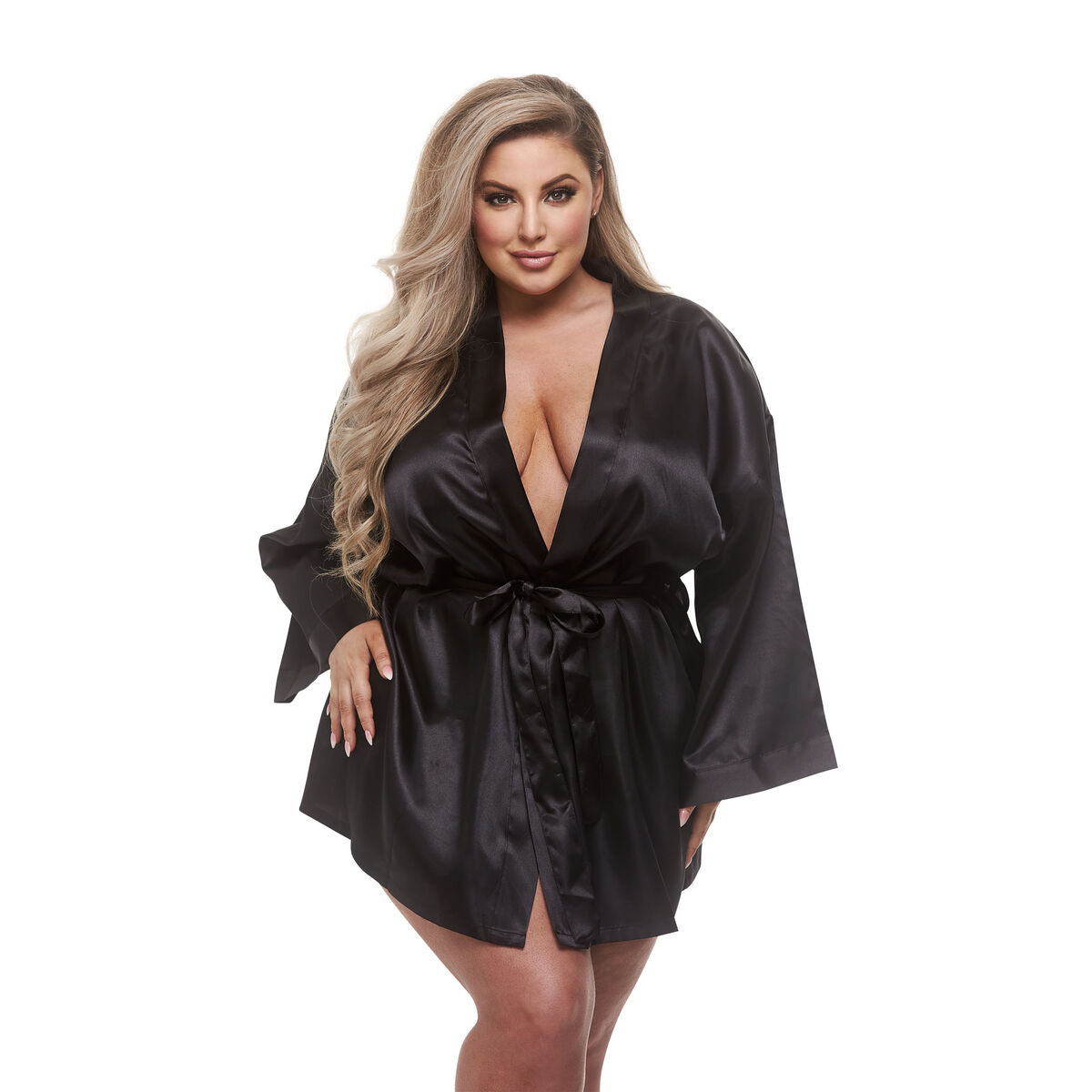 Klänning Baci Lingerie All Satin Svart XL
