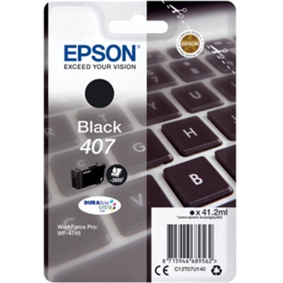 Original Bläckpatron Epson WF-4745 Svart Turkos - 2