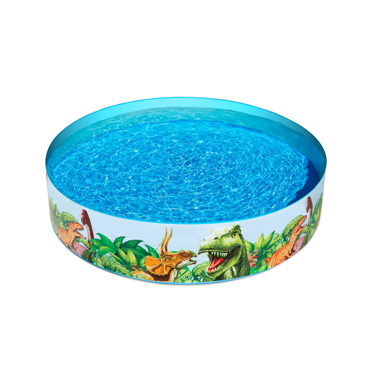 Bestway Hård Barnpool PVC Dinosaurier 183x38 cm +2 År Trädgård 55022 - 5