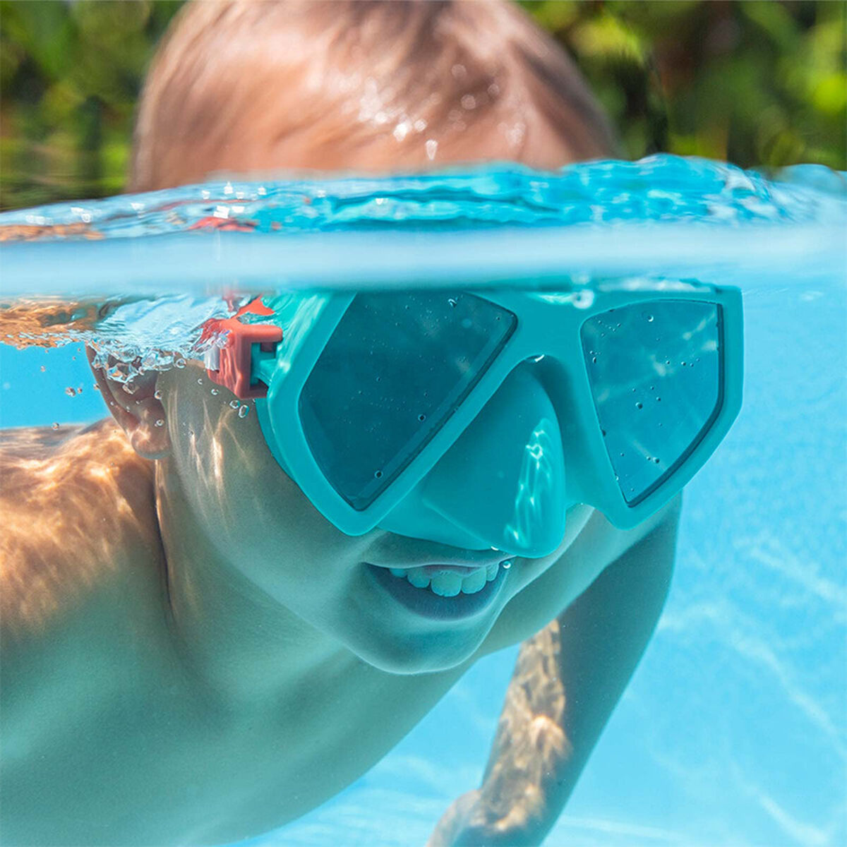 Bestway Dykmask för vuxna med anatomisk rem, blandade färger, +14 år, strand och pool 22056 - 7