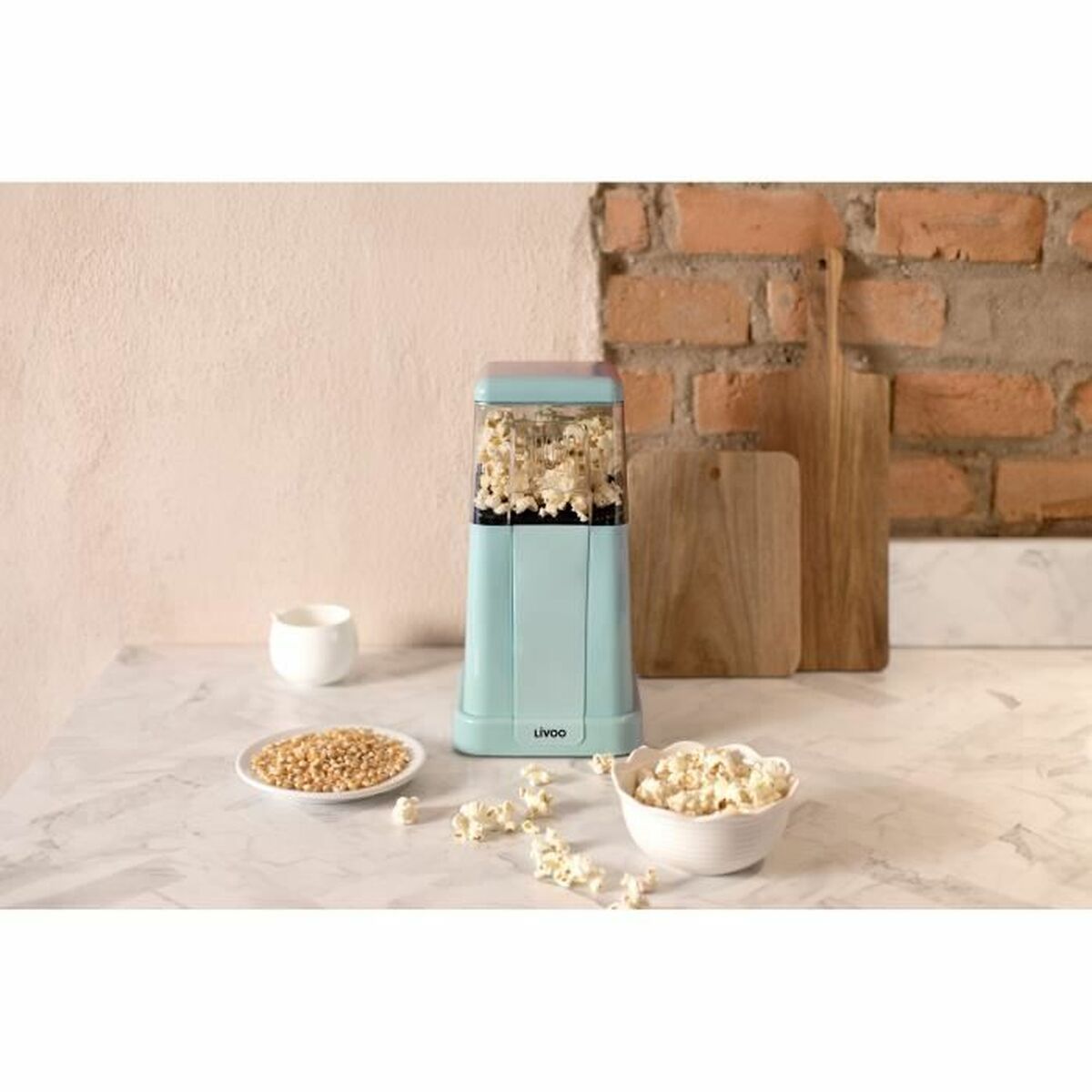 Popcornmaskin Livoo DOM497 Blå - 4